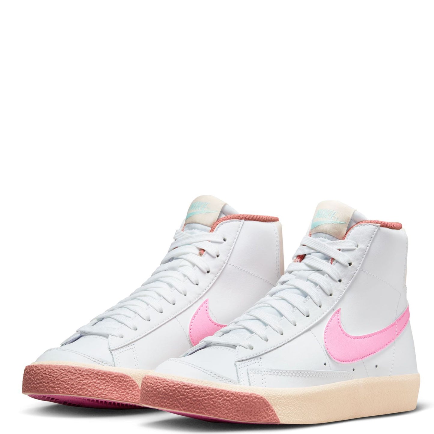 Nike Blazers -Guava and pink + white