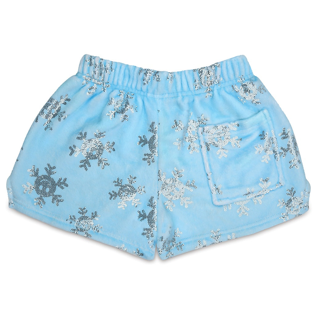 Shimmering snowflake shorts