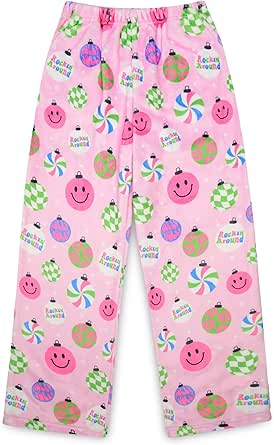 Soft Plush Fleece Girls Pajamas Pants