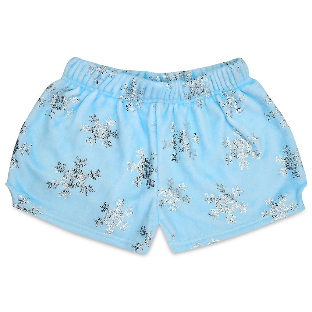 Shimmering snowflake shorts